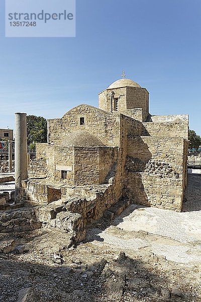 Archäologische Ausgrabungsstätte  frühchristliche Basilika der Panagia Chrysopolitissa  Kirche der Agia Kyriaki  Kato Pafos  Südzypern  Zypern  Europa