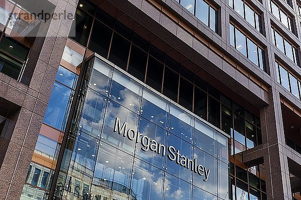 Bürogebäude der US-Bank Morgan Stanley  Finanz- und Bankenviertel Canary Wharf  London  Großbritannien