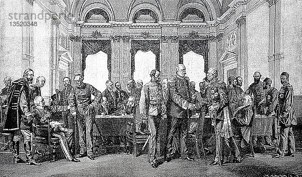Der Berliner Kongress im Jahr 1878  Holzschnitt  Deutschland  Europa