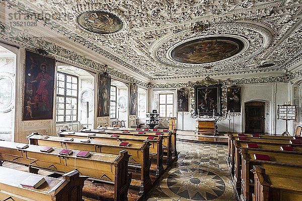 Sommerrefektorium  Abtei Salem  Zisterzienserkloster  Linzgau  Bodensee  Baden-Württemberg  Deutschland  Europa