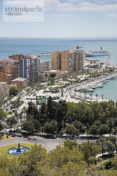 Hafen  Málaga  Costa del Sol  Andalusien  Spanien  Europa