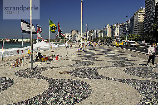 Copacabana-Strand  Rio de Janeiro  brasilien