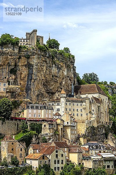 Pilgerstätte von Rocamadour  Departement Lot  Okzitanien  Frankreich  Europa