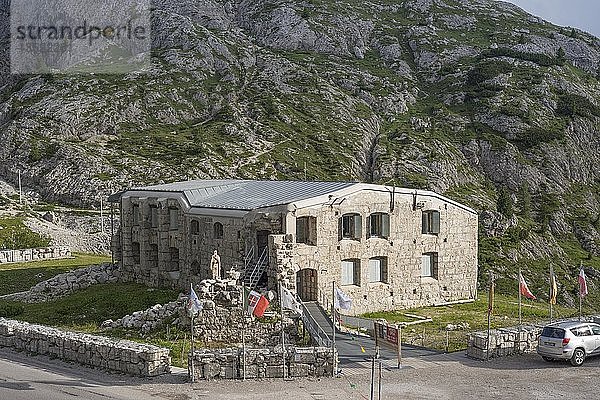 Museum des Ersten Weltkriegs  ehemals Festung Tre Sassi  Valparola-Pass  Cortina d'Ampezzo  Venetien  Italien  Europa
