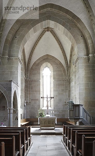 Frühgotische Klosterkirche  ehemaliges Zisterzienserkloster Gnadental  Gnadental  Baden-Württemberg  Deutschland  Europa