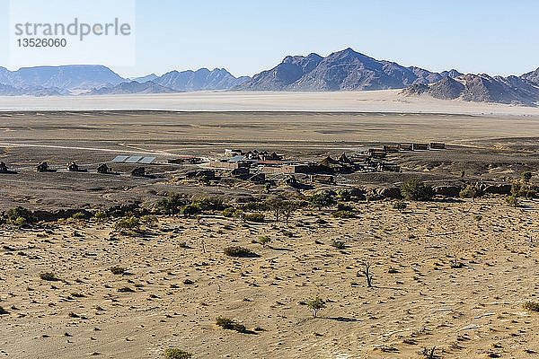 Luftaufnahme  Kulala Desert Lodge  Sossusvlei National Park  Namib-Naukluft National Park  Namibia  Afrika