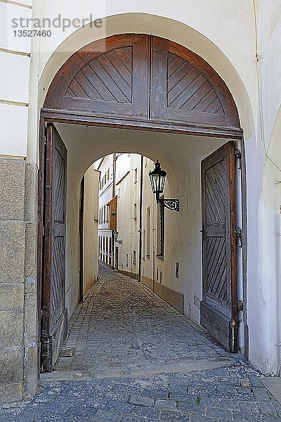 Straße in Prag  Böhmen  Tschechische Republik  Tschechische Republik  Europa