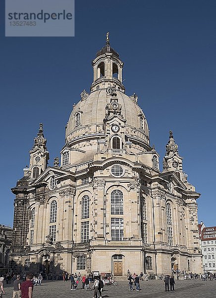 Frauenkirche in Dresden  Sachsen  Europa