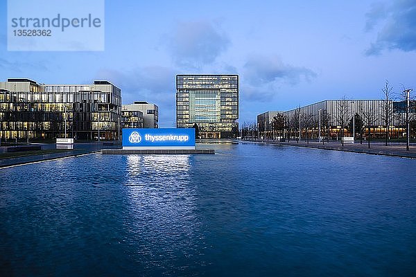 Thyssenkrupp Hauptverwaltung  Essen  Ruhrgebiet  Nordrhein-Westfalen  Deutschland  Europa