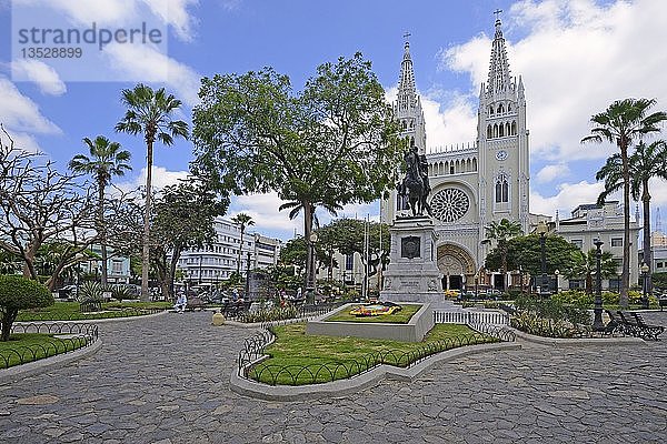 Parque Seminario  Parque Bolivar oder Parque de las Iguanas  Leguanpark  Guayaquil  Ecuador  Südamerika