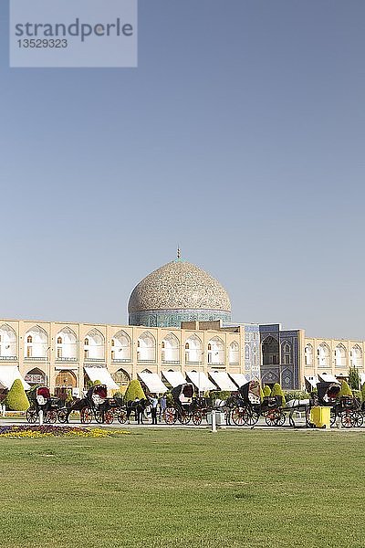 Kuppel der Lotfollah-Moschee  Imam-Platz  Isfahan  Iran  Asien