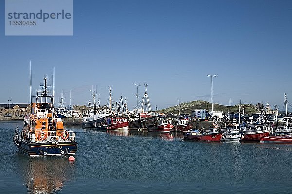 Boote im Hafen von Howth auf der Halbinsel Howth Head  Irland  Europa