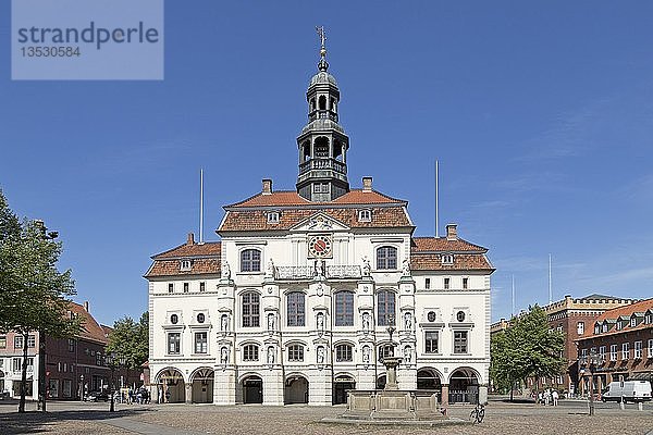 Rathaus  historischer Stadtkern  Lüneburg  Niedersachsen  Deutschland  Europa
