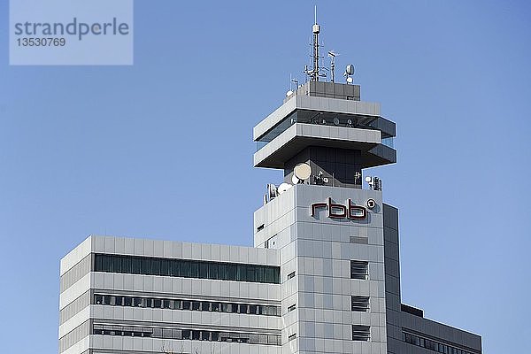 Gebäude des RBB Berlin Fernsehens  ehemals SFB-Gebäude  Masurenallee  Berlin  Deutschland  Europa