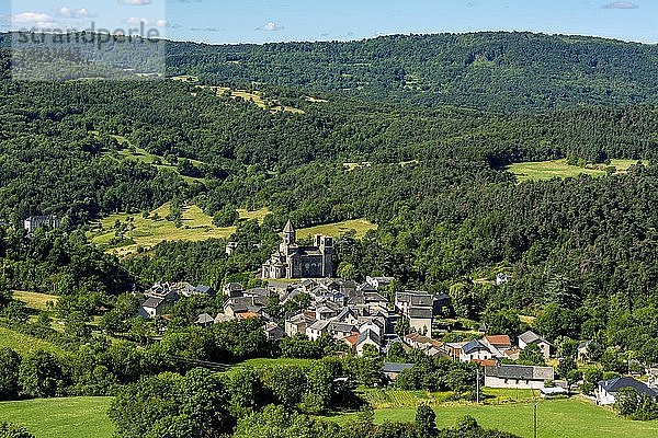 Dorf Saint Nectaire  Regionaler Naturpark der Vulkane der Auvergne  Departement Puy de Dome  Auvergne Rhône-Alpes  Frankreich  Europa