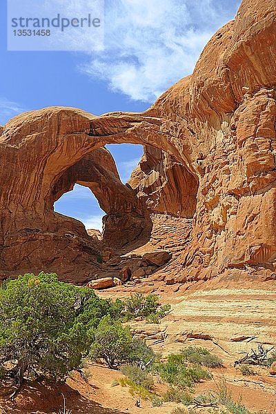 Double Arch  Arches National Park  Utah  USA  Nordamerika
