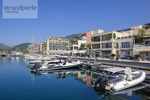 Marina Porto Montenegro  Tivat  Bucht von Kotor  Provinz Tivat  Montenegro  Europa