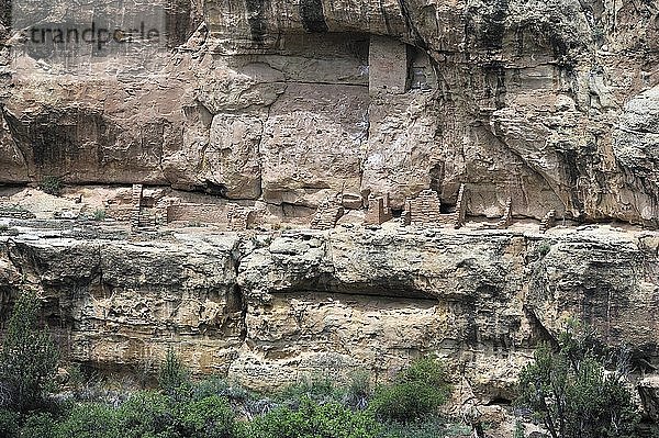 Mumienhaus  Felsenwohnungen der amerikanischen Ureinwohner  ca. 800 Jahre alt  Mesa Verde National Park  UNESCO Weltkulturerbe  Colorado  USA  Nordamerika