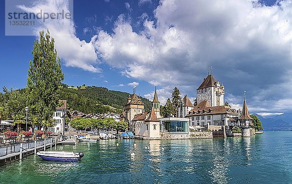 Schloss Oberhofen  Oberhofen am Thunersee  Kanton Bern  Schweiz  Europa