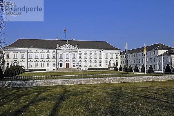 Schloss Bellevue  Sitz des deutschen Bundespräsidenten  Berlin  Deutschland  Europa