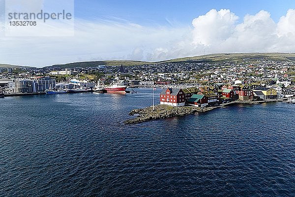 Bootshafen  Torshavn  Streymoy  Färöer Inseln  Dänemark  Europa