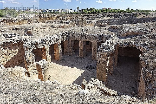 Archäologische Ausgrabungsstätte  Königsgräber von Nea Pafos  Nekropole der römischen Antike  Republik Zypern  Zypern  Europa