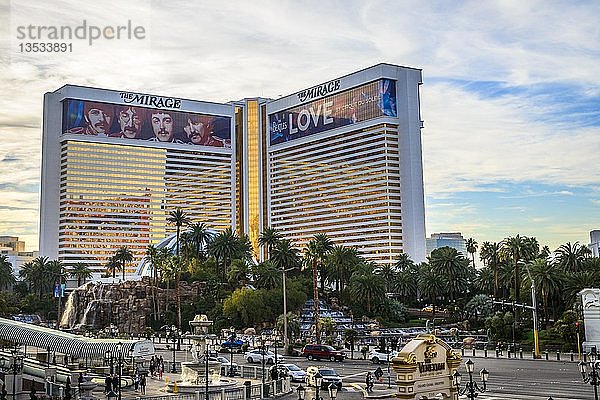 Kasino und Luxushotel The Mirage  Las Vegas Strip  Las Vegas  Nevada  USA  Nordamerika