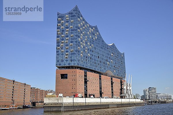 Elbphilharmonie  Kehrwiederspitze  Hamburg  Deutschland  Europa