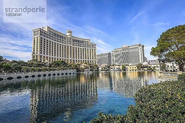 See vor dem Hotel Bellagio  Casino  Luxushotel  Las Vegas Strip  Las Vegas  Nevada  USA  Nordamerika