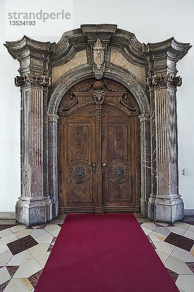 Portal des ehemaligen Schlosses Tattenbach um 1770  Nationalmuseum  München  Oberbayern  Bayern  Deutschland  Europa