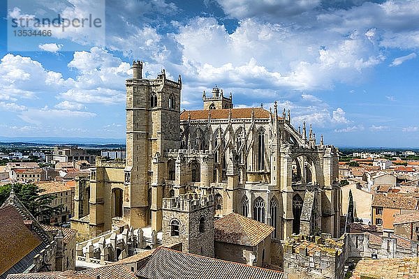 Kathedrale Saint-Just-et-Saint-Pasteur in Narbonne  Departement Aude  Okzitanien  Frankreich  Europa