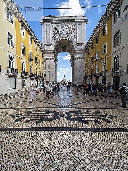 Arc de Triomphe Arco da Rua Augusta  Baixa  Lissabon  Portugal  Europa