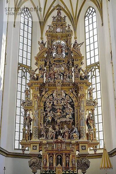 Hochaltar  Basilika St. Ulrich und Afra  Augsburg  Schwaben  Bayern  Deutschland  Europa