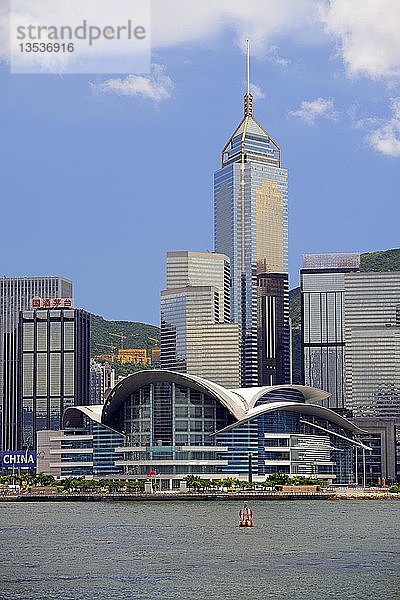 Gebäude des Central Plaza  Kowloon  Central  Hongkong Island  Hongkong  China  Asien