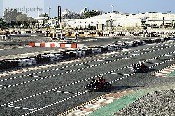 Go-Kart-Rennstrecke in Ras al Khaimah  Vereinigte Arabische Emirate  Asien
