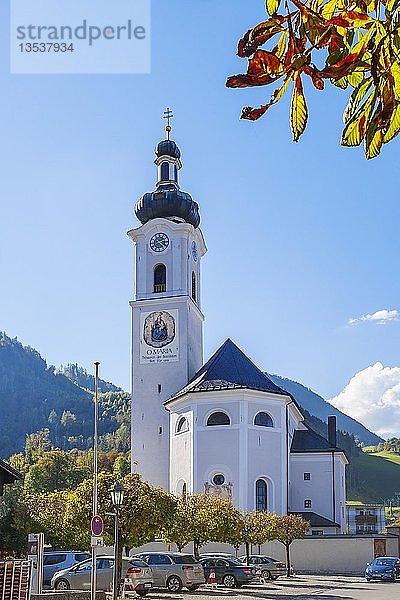 Kirche für unsere liebe Frau in Oberaudorf  Oberbayern  Bayern  Deutschland  Europa