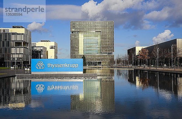 Thyssenkrupp Hauptverwaltung  Essen  Ruhrgebiet  Nordrhein-Westfalen  Deutschland  Europa