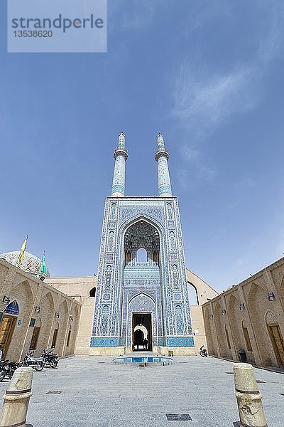 Masjed-e Jameh Moschee oder Freitagsmoschee  Yazd  Iran  Asien