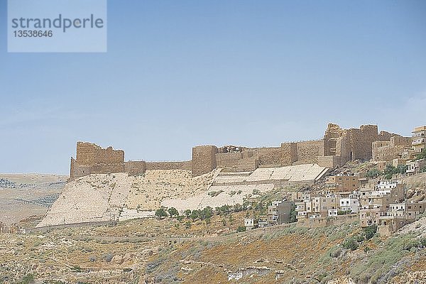 Kreuzfahrerburg Kerak  Jordanien  Asien