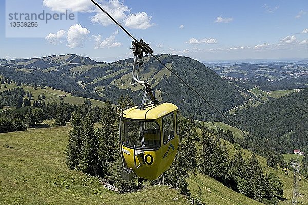 Hochgratbahn  Nagelfluhgebirge bei Steibis  Allgäu  Bayern  Deutschland  Europa