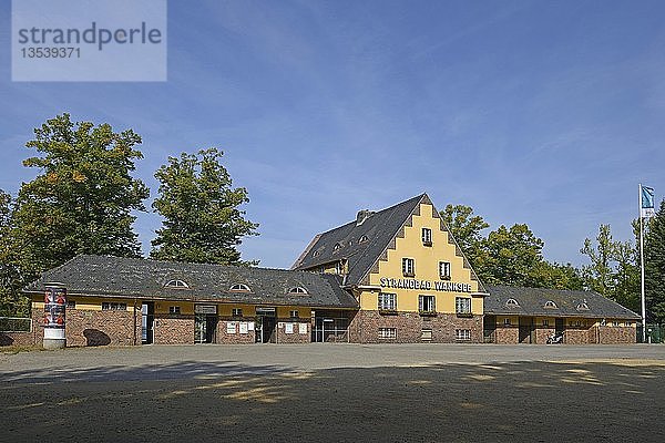 Eingang  Strandbad Wannsee  erbaut 1920  Zehlendorf  Berlin  Deutschland  Europa