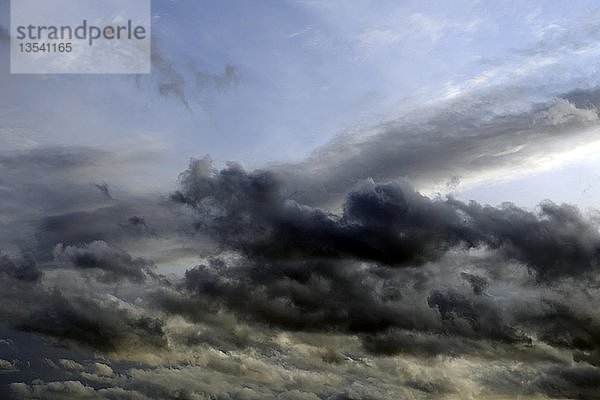 Kumuluswolken  Regenwolken  Gewitterwolken  herannahendes Gewitter