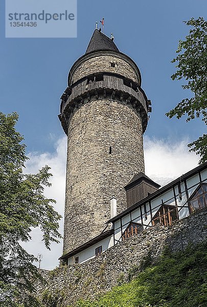 Turm der Burg Truba  Stramberk  Tschechische Republik  Europa