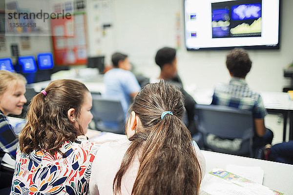 Schüler der Junior High School im Klassenzimmer