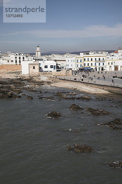 Stadtmauern  Festungsmauern  Medina und Atlantik  Essaouira  Marokko