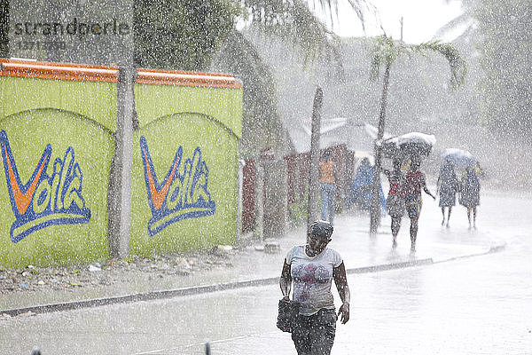 Regenzeit in Haiti
