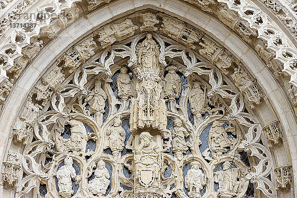 Abteikirche Saint-Riquier Tympanon mit Jesse´s Baum '