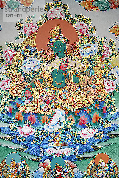 Grüne Tara  Symbol des Wohlstandes. Kloster Kopan.