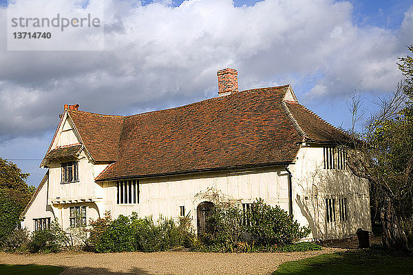 Valley Farm  600 Jahre alte mittelalterliche Halle  Flatford Mill  Suffolk  England