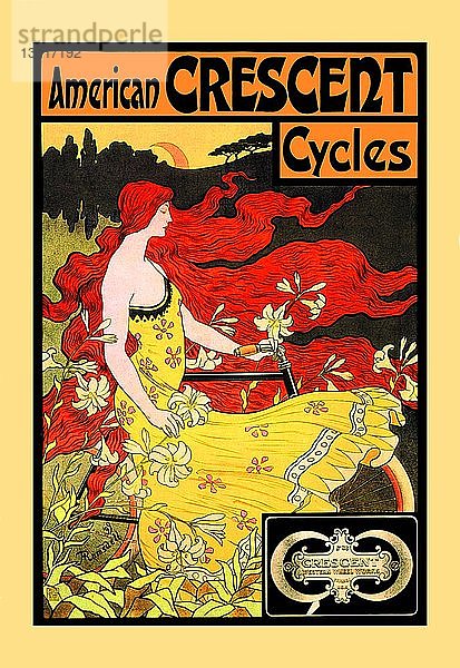 Amerikanische Halbmond-Fahrräder 1901